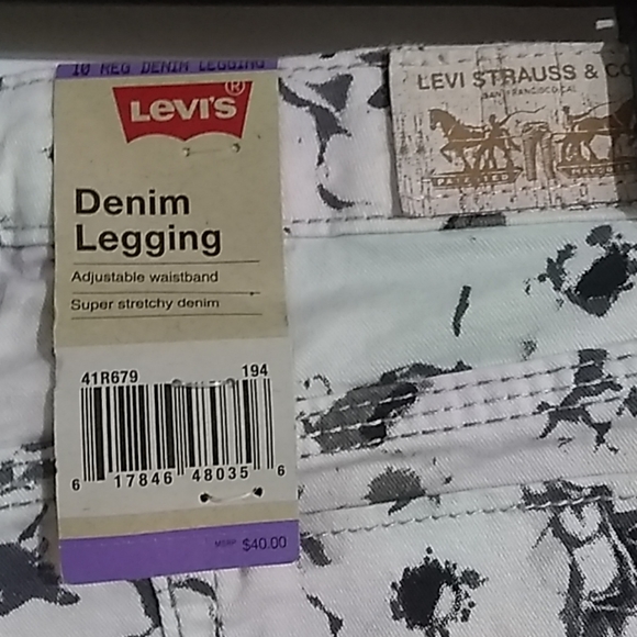 Levi's Denim Stretch Legging Size 10R NWT - Picture 7 of 7